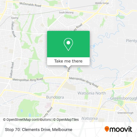 Stop 70: Clements Drive map