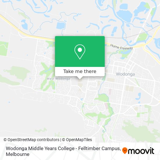 Wodonga Middle Years College - Felltimber Campus map
