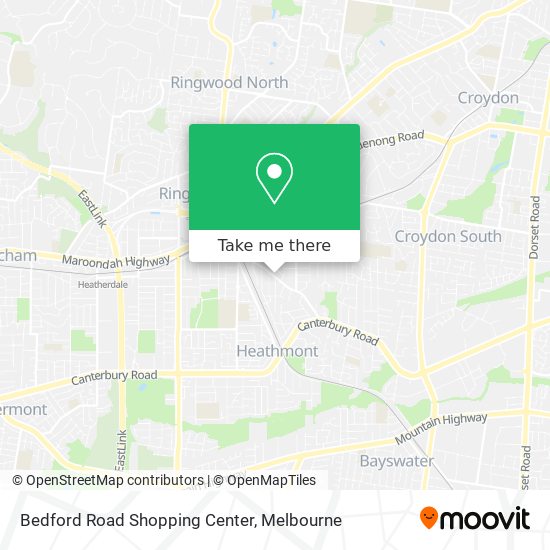 Bedford Road Shopping Center map