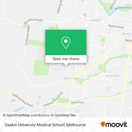 Deakin University Medical School map
