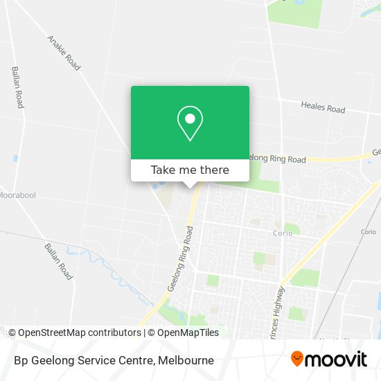 Bp Geelong Service Centre map