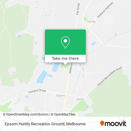 Epsom Huntly Recreation Ground map