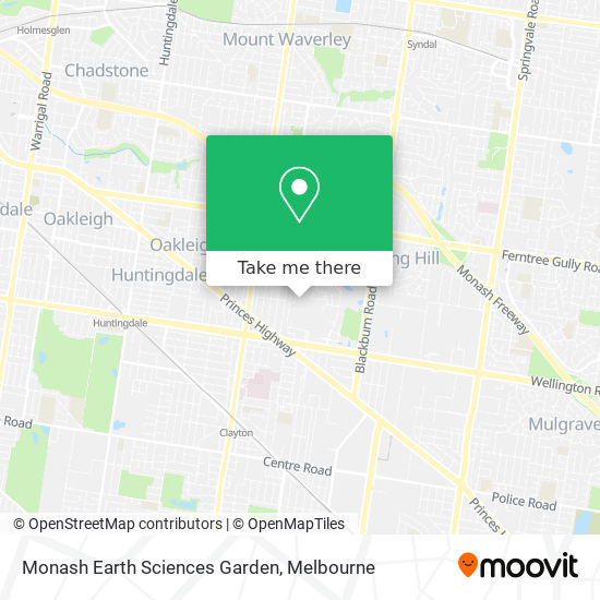 Monash Earth Sciences Garden map