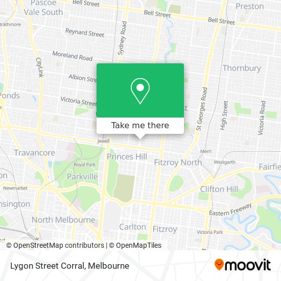 Lygon Street Corral map