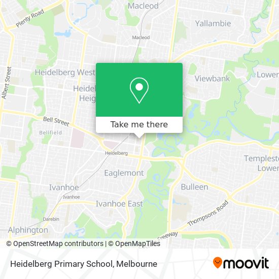 Heidelberg Primary School map