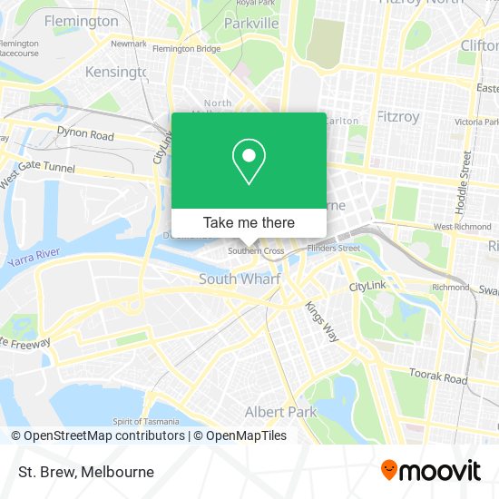St. Brew map