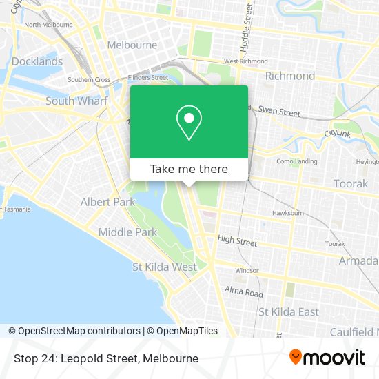 Stop 24: Leopold Street map