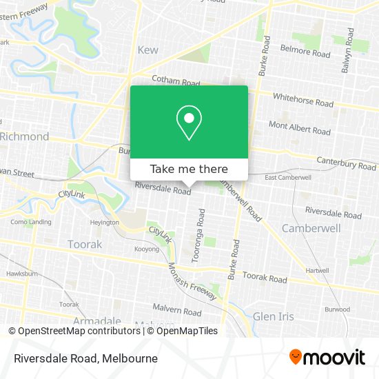 Mapa Riversdale Road