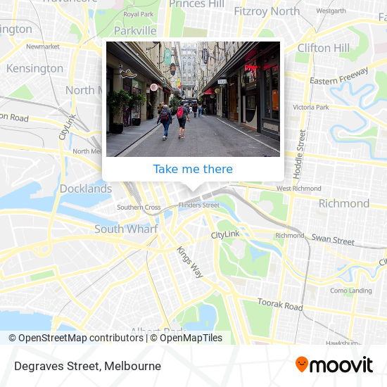 Mapa Degraves Street