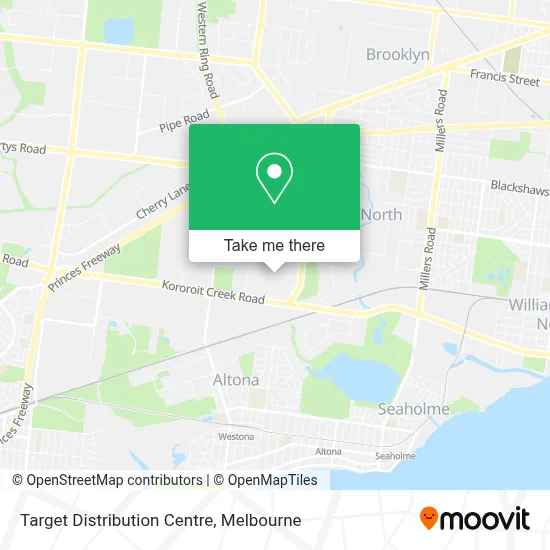 Mapa Target Distribution Centre