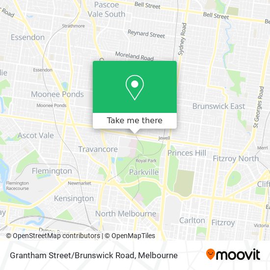 Grantham Street/Brunswick Road map