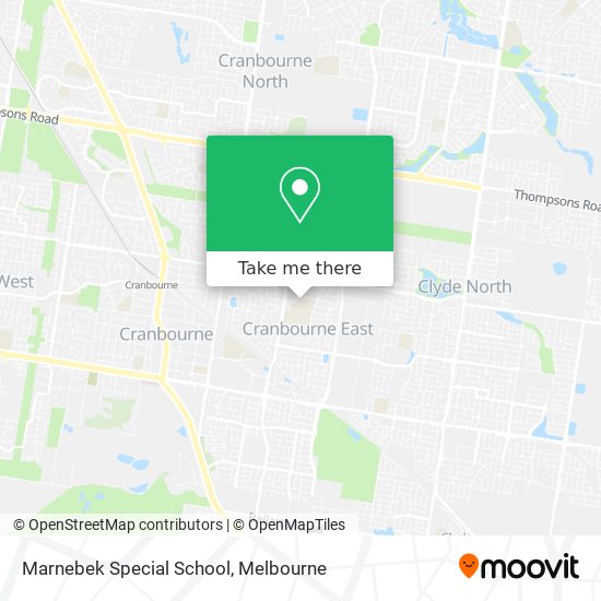 Marnebek Special School map