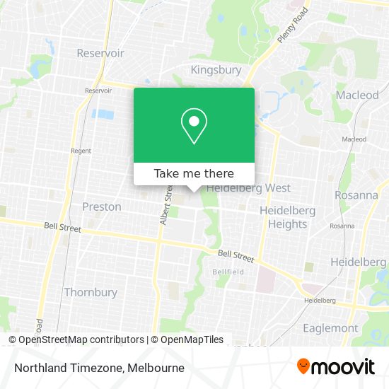 Mapa Northland Timezone