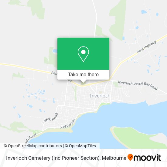 Inverloch Cemetery (Inc Pioneer Section) map