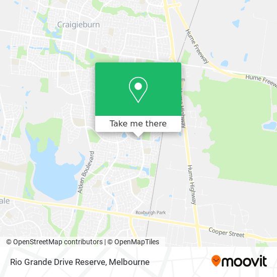Rio Grande Drive Reserve map