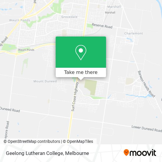 Geelong Lutheran College map