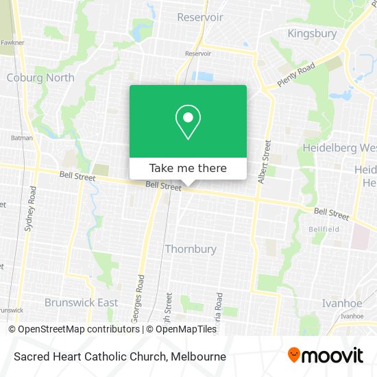 Sacred Heart Catholic Church map