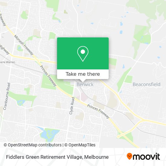 Fiddlers Green Retirement Village map