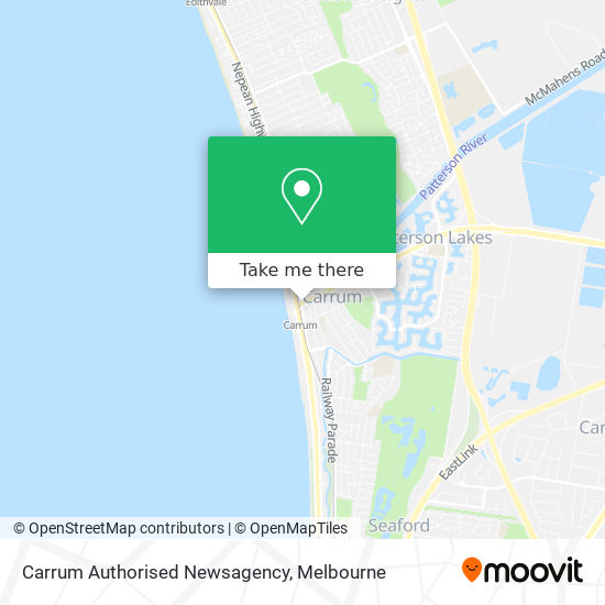 Carrum Authorised Newsagency map