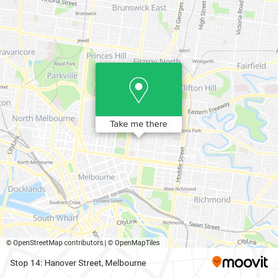Mapa Stop 14: Hanover Street