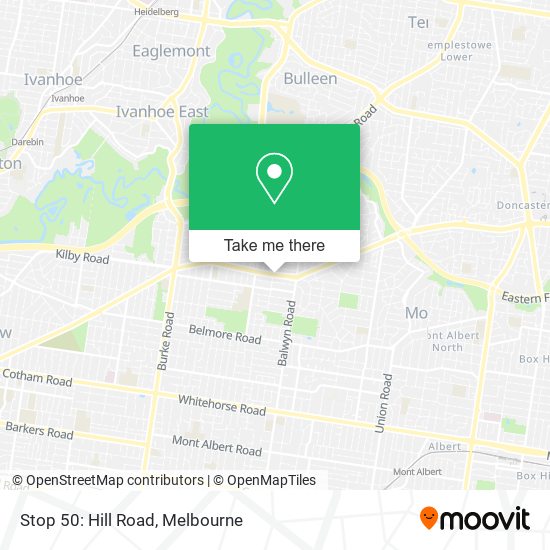 Stop 50: Hill Road map