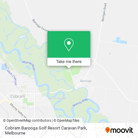 Cobram Barooga Golf Resort Caravan Park map