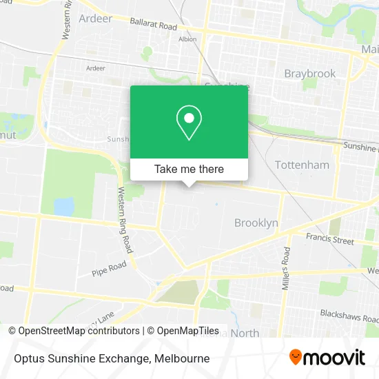 Optus Sunshine Exchange map