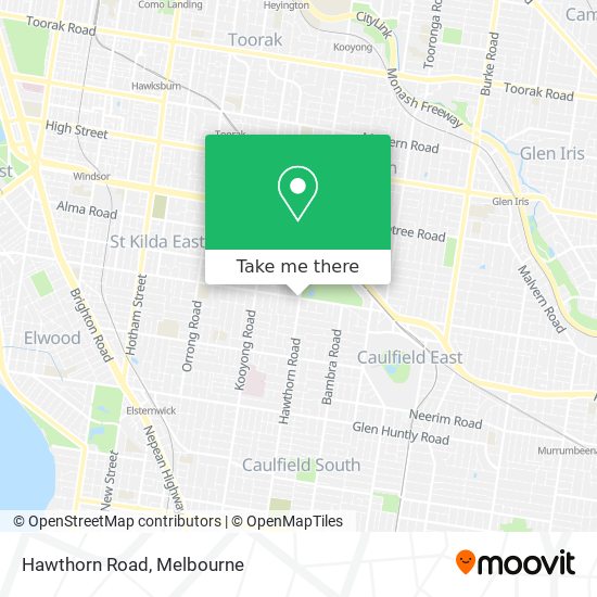 Hawthorn Road map