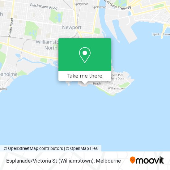 Mapa Esplanade / Victoria St (Williamstown)