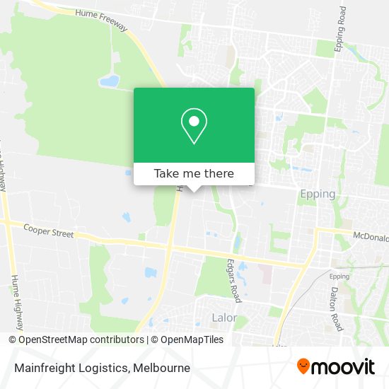 Mainfreight Logistics map