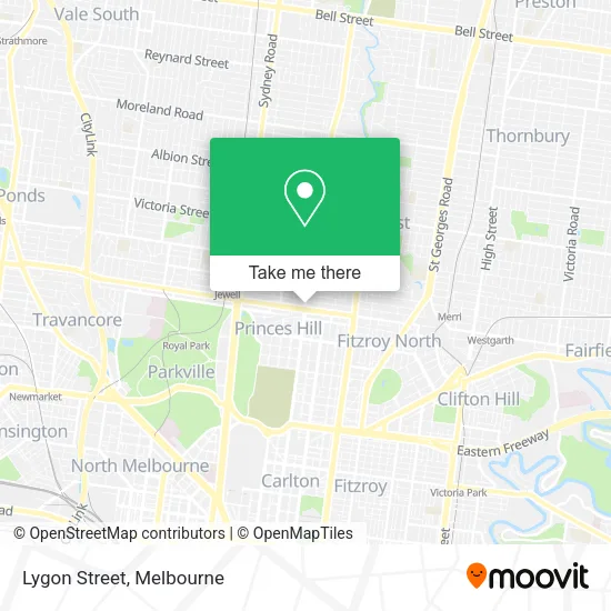 Lygon Street map