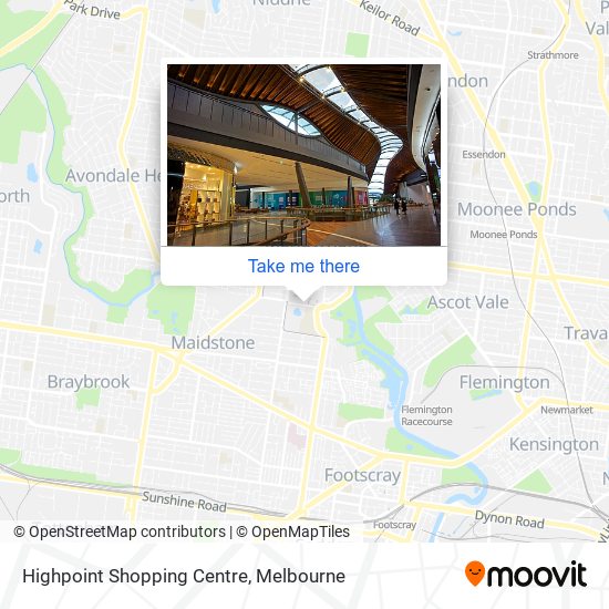 Mapa Highpoint Shopping Centre