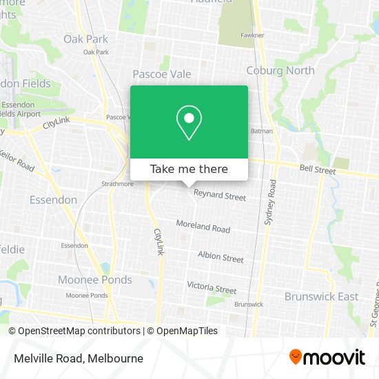 Melville Road map