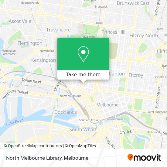 Mapa North Melbourne Library