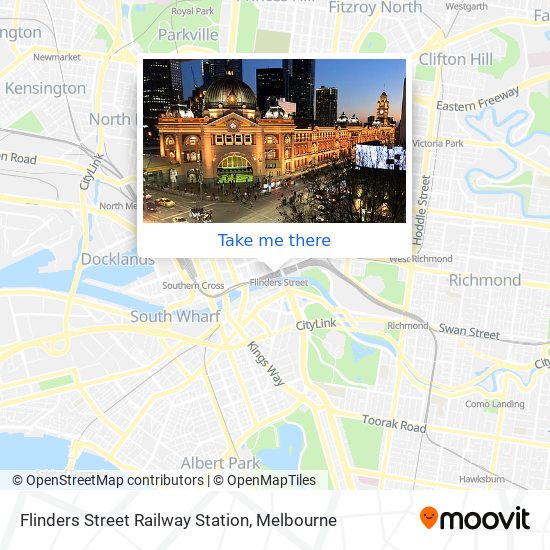 Flinders Street Railway Station map