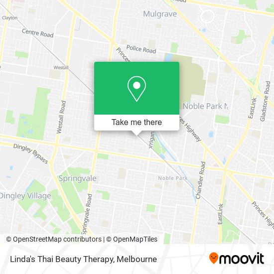 Linda's Thai Beauty Therapy map