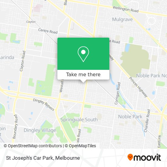 St Joseph's Car Park map
