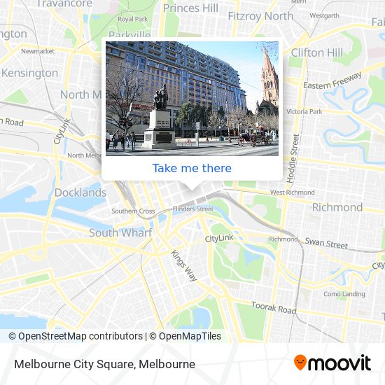 Melbourne City Square map