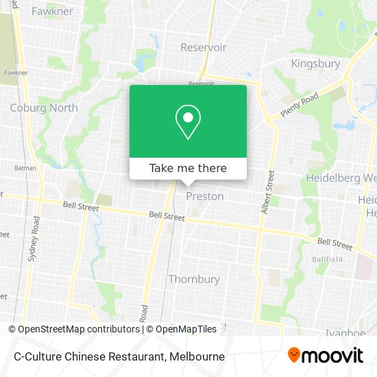 C-Culture Chinese Restaurant map
