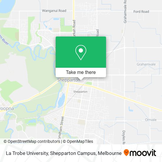 La Trobe University, Shepparton Campus map