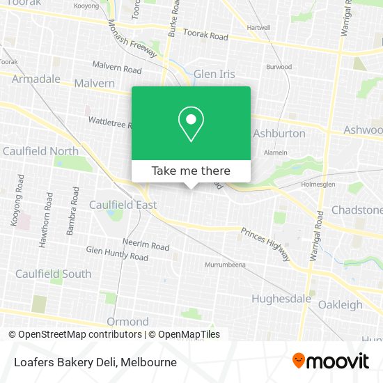 Loafers Bakery Deli map