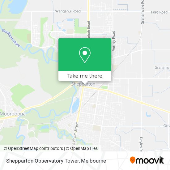 Shepparton Observatory Tower map