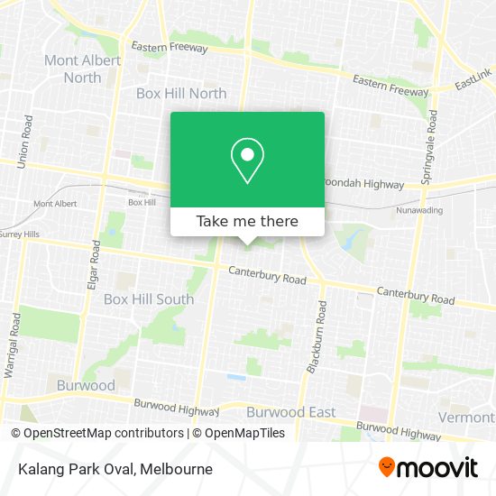 Kalang Park Oval map