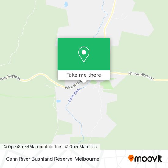 Cann River Bushland Reserve map