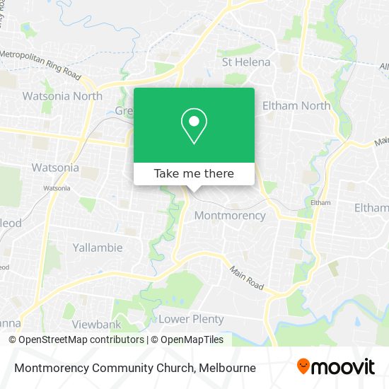 Montmorency Community Church map