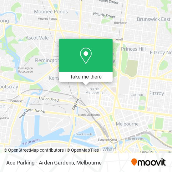 Ace Parking - Arden Gardens map