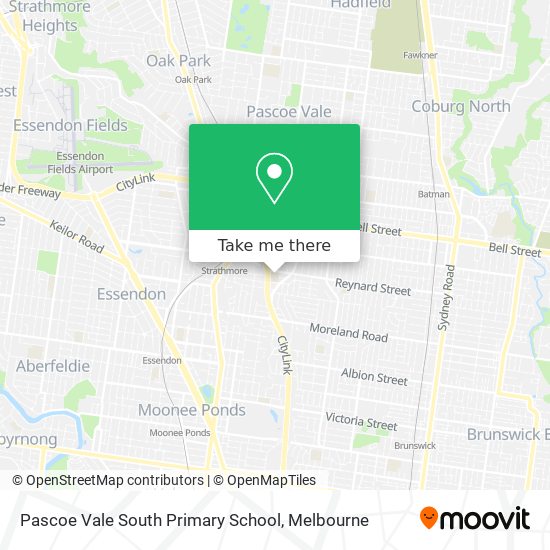 Mapa Pascoe Vale South Primary School