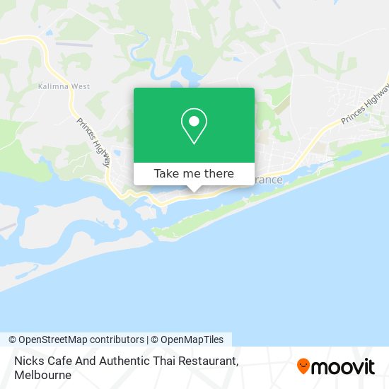 Nicks Cafe And Authentic Thai Restaurant map