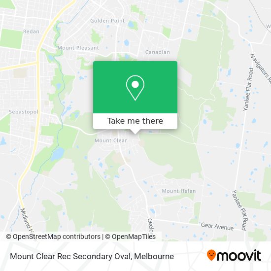 Mount Clear Rec Secondary Oval map