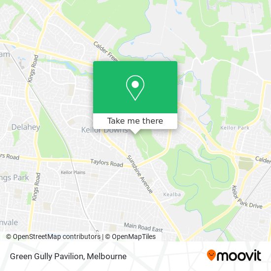 Green Gully Pavilion map